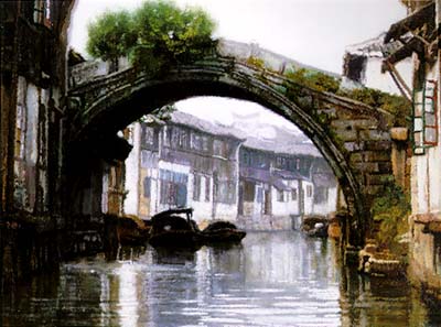 Canal by Chen Yifei