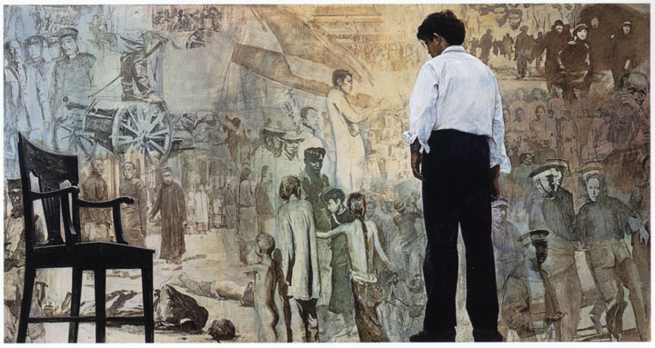 Looking at History from My Space by Chen Yifei