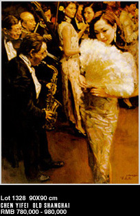 Shanghai in Old Times by Chen Yifei